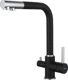Смеситель GranFest для кухни Г-обр с краном питьевой воды