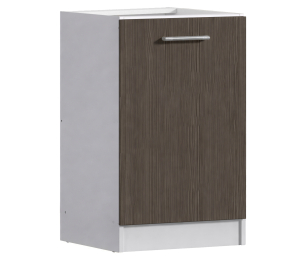 Виктория ЛС-50 стол-мойка Белый/Сосна Авола Коричневая (без столешницы)