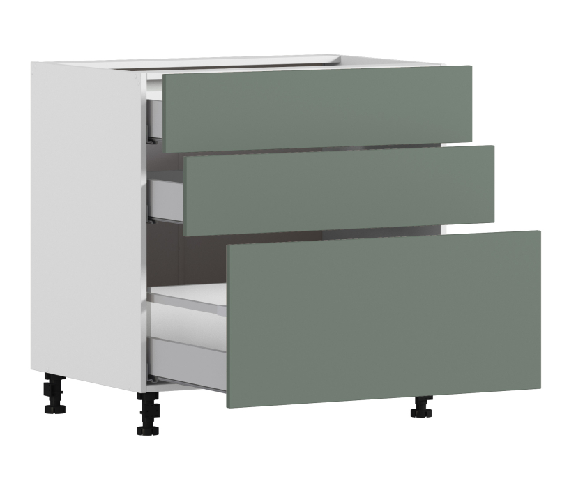 Напольные, Белла стол 3 ящ 80х82 см