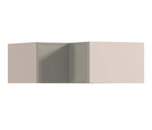 Квадро шкаф навесной угловой 2 дв 90х36 см