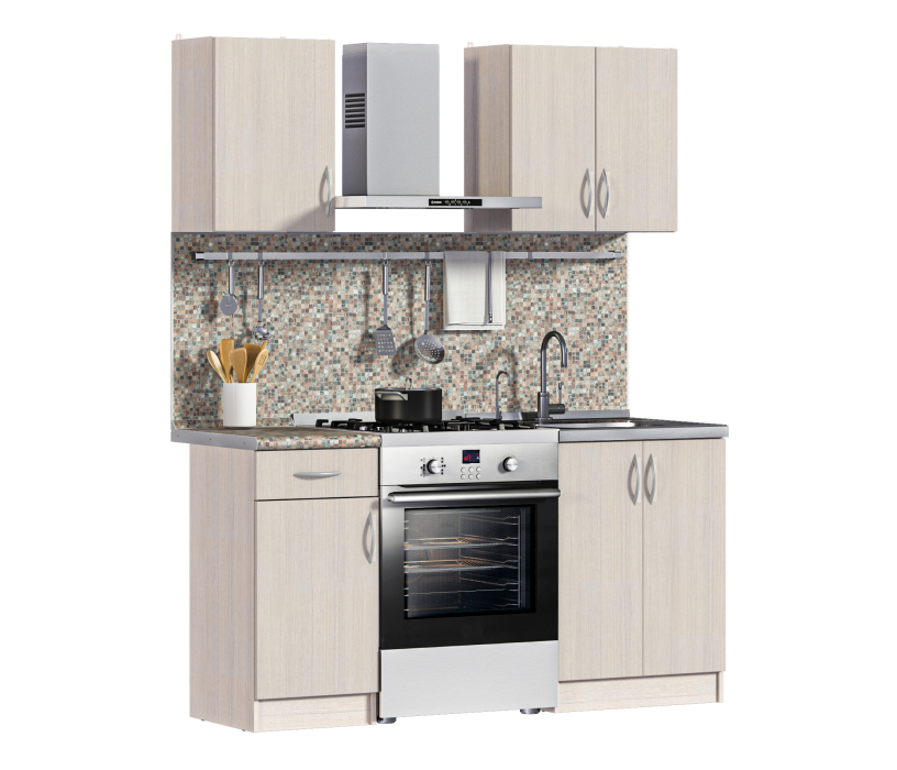 Кухонные гарнитуры, Кухонный гарнитур Деми 1 м Авиньон/Перлино