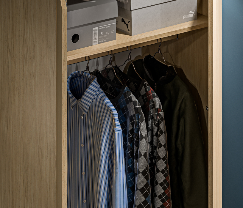 Шкафы распашные, Шкаф 2 дверный Леон СБ-3361