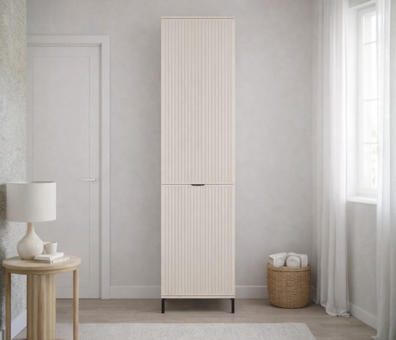 Шкафы пеналы, Шкаф-пенал Турин СБ-3568 Кашемир серый/МДФ Кашемир