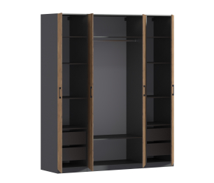 Шкаф четырехдверный Макс 2000 мм, вариант №2 (ЛДСП)