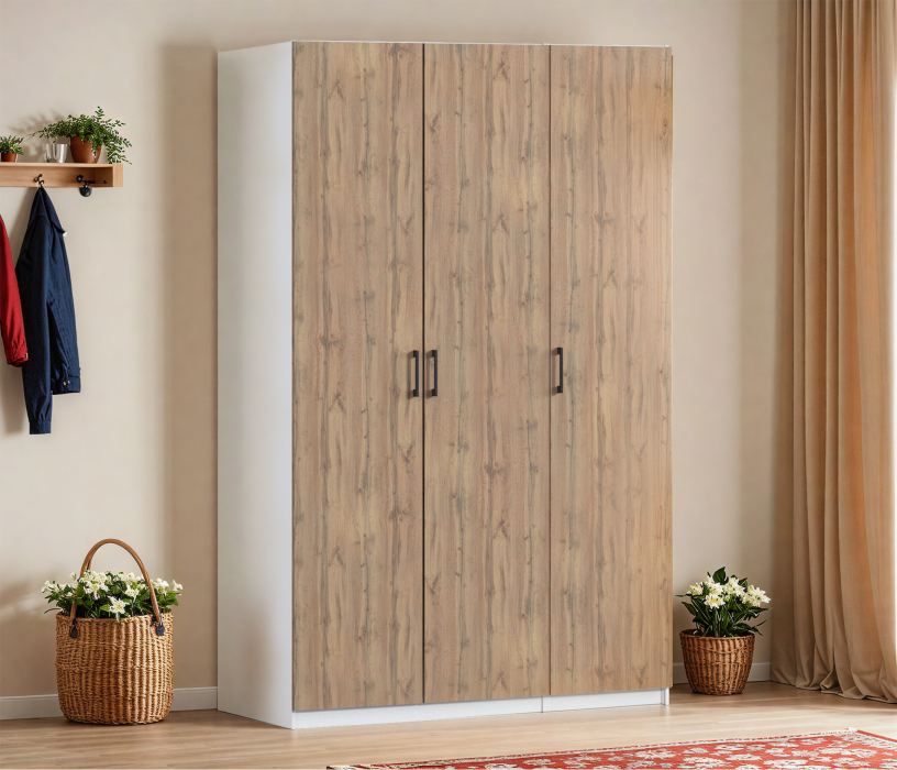 Для одежды, Шкаф трехдверный Макс 1500 мм, вариант №2 (ЛДСП)