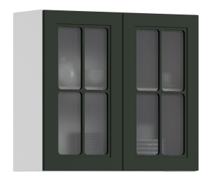 MODERN шкаф навесной со стеклом 2 дв 80х72 см