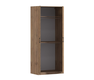 Шкаф двухдверный Макс 1000 мм, вариант №4 (ЛДСП, корпус дуб вотан)