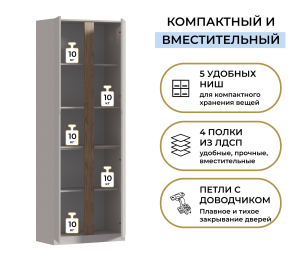 Шкаф 2-х дверный Нова СБ-3626