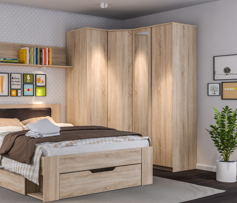 Угловые шкафы, Шкаф угловой Веста СБ-2538