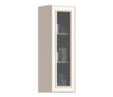 Классика, Классика шкаф навесной со стеклом 1 дв 30х93 см