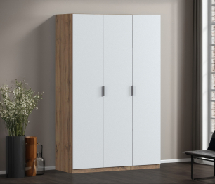 Шкаф трехдверный Макс 1500 мм, вариант №1 (ЛДСП, корпус дуб вотан)