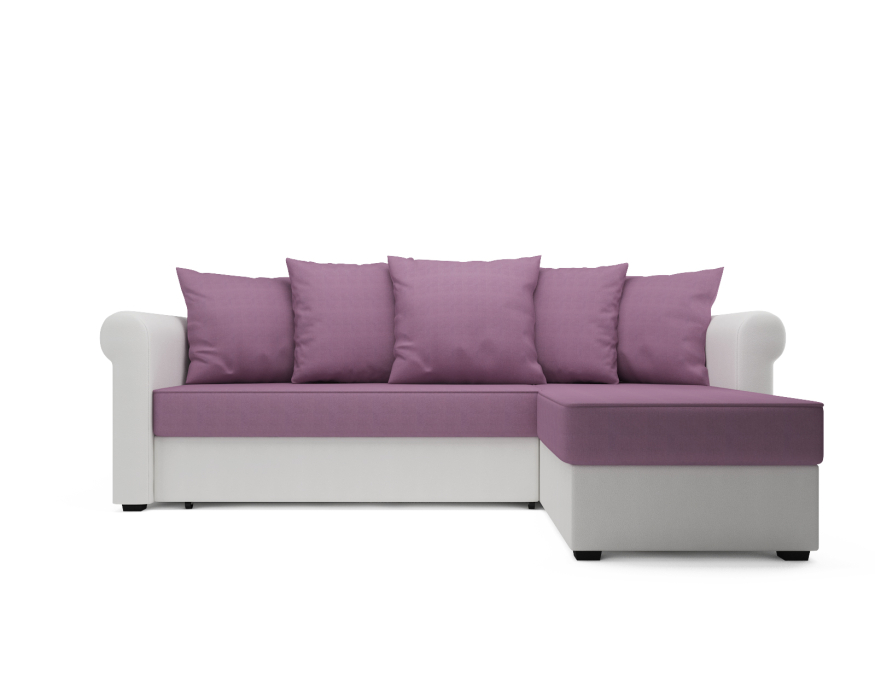 Диваны угловые в гостиную, Угловой диван Стивен, микровелюр и экокожа