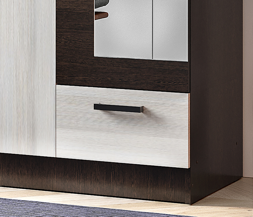 Для одежды, Распашной шкаф Адель 1,2м Венге-Лоредо