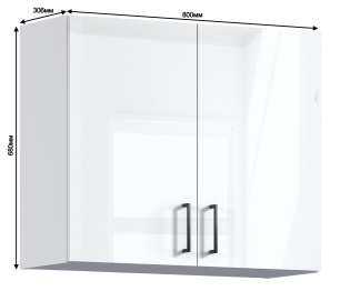 Берн шкаф 2 дв 80х68 см