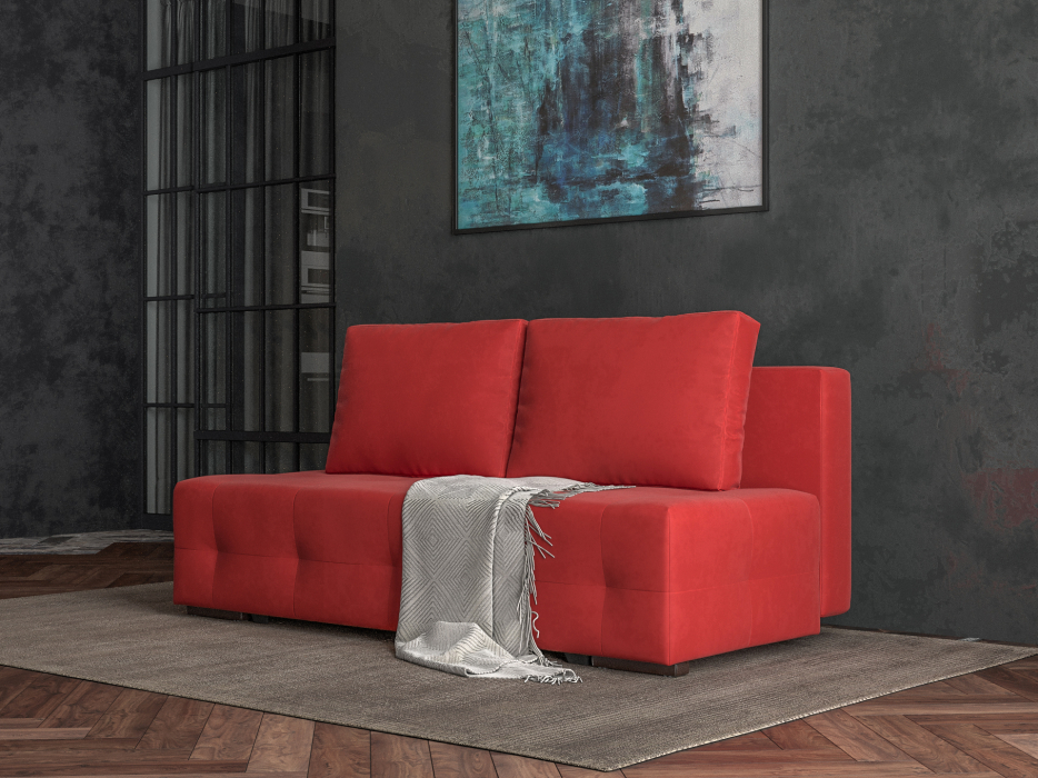 Диваны еврокнижки, Прямой диван Марс №1, микровелюр