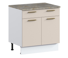 Соренто, Соренто стол 1 ящ, 2 дв, 80х86 см