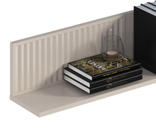 Набор для гостиной с двумя витринами Турин Кашемир серый/МДФ Кашемир