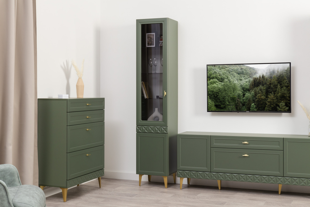 Стеклянные, Шкаф витрина Марион 16.397.01