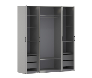 Шкаф четырехдверный Макс 2000 мм, вариант №2 (ЛДСП)