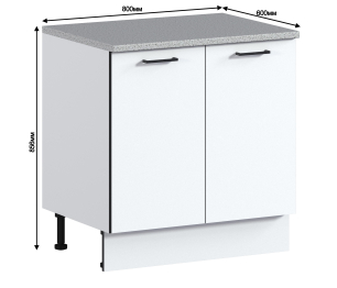 Метод стол 2 дв 80х86 см