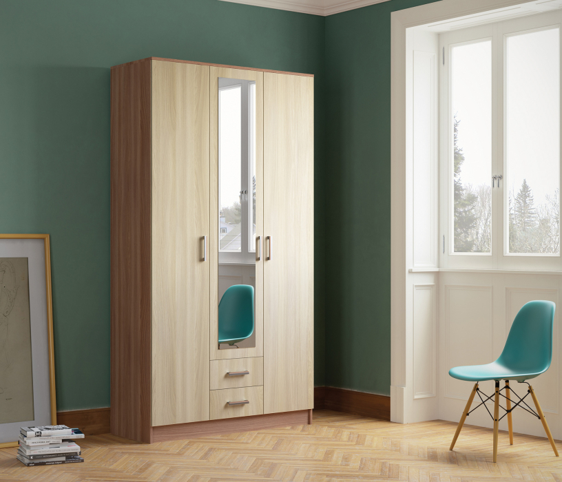 Для одежды, Шкаф Трио распашной 1,2 м ЛДСП