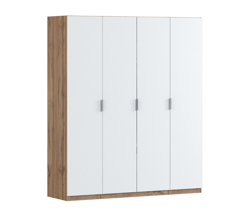Для одежды, Шкаф четырехдверный Макс 2000 мм, вариант №2 (ЛДСП, корпус дуб вотан)