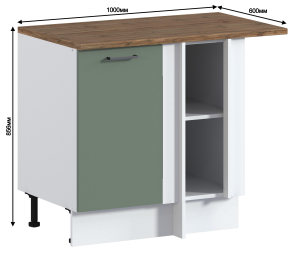 Оливер стол угловой 1 дв 100х86 см