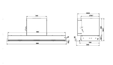 Кухонная вытяжка ELIKOR EVOLUTION 90П-750-Э3Д Алюминиевый металлик
